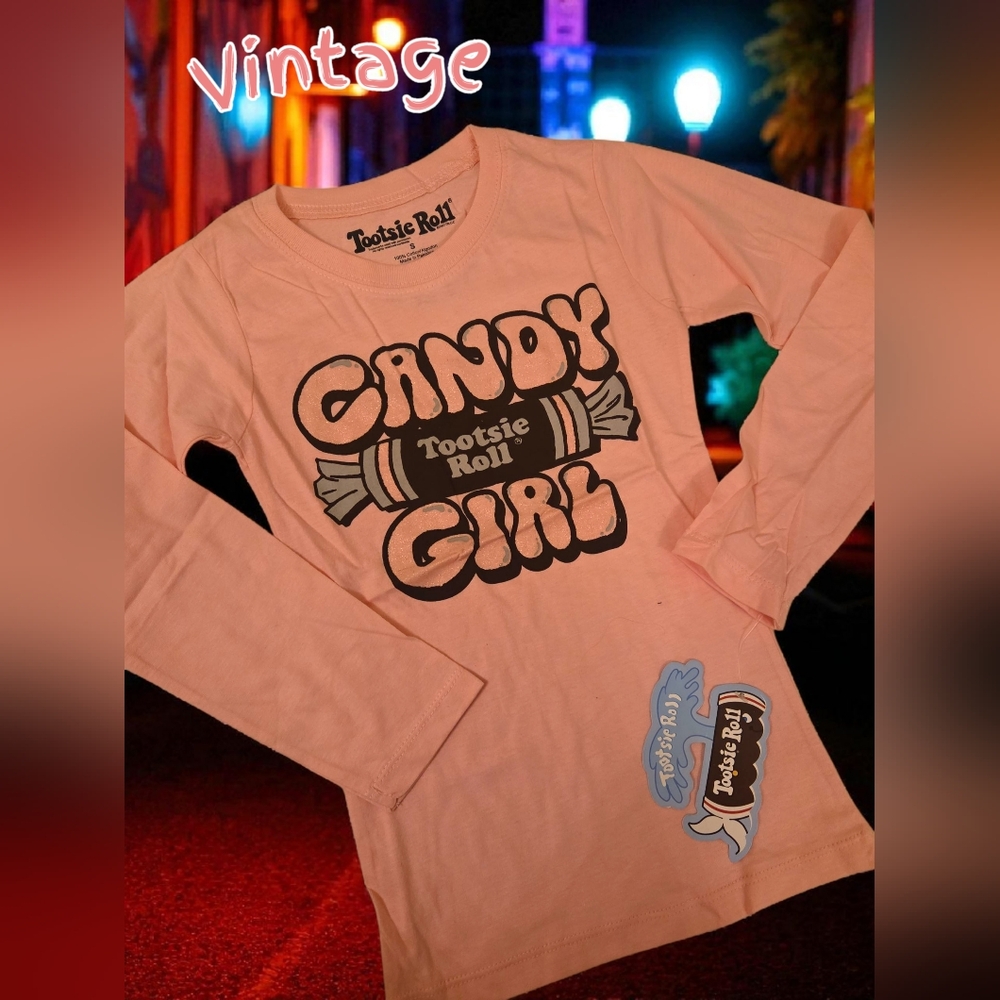 Vintage 80s 90s Tootsie Roll Candy girl Large 10-12